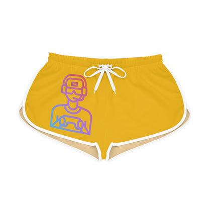 Women's Relaxed Shorts: Gaming Yellow