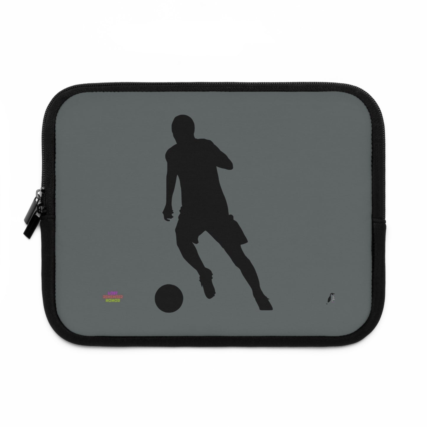 Laptop Sleeve: Soccer Dark Grey