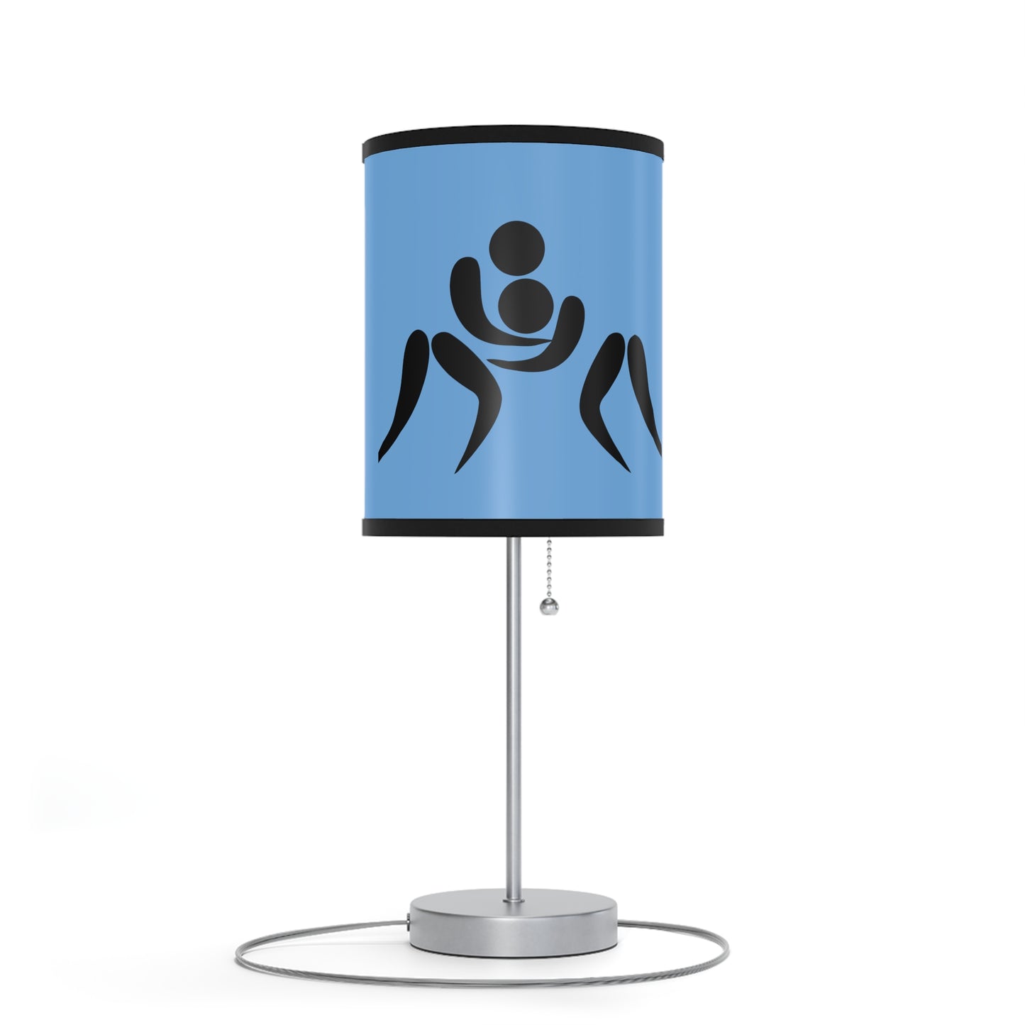 Lamp on a Stand, US|CA plug: Wrestling Lite Blue