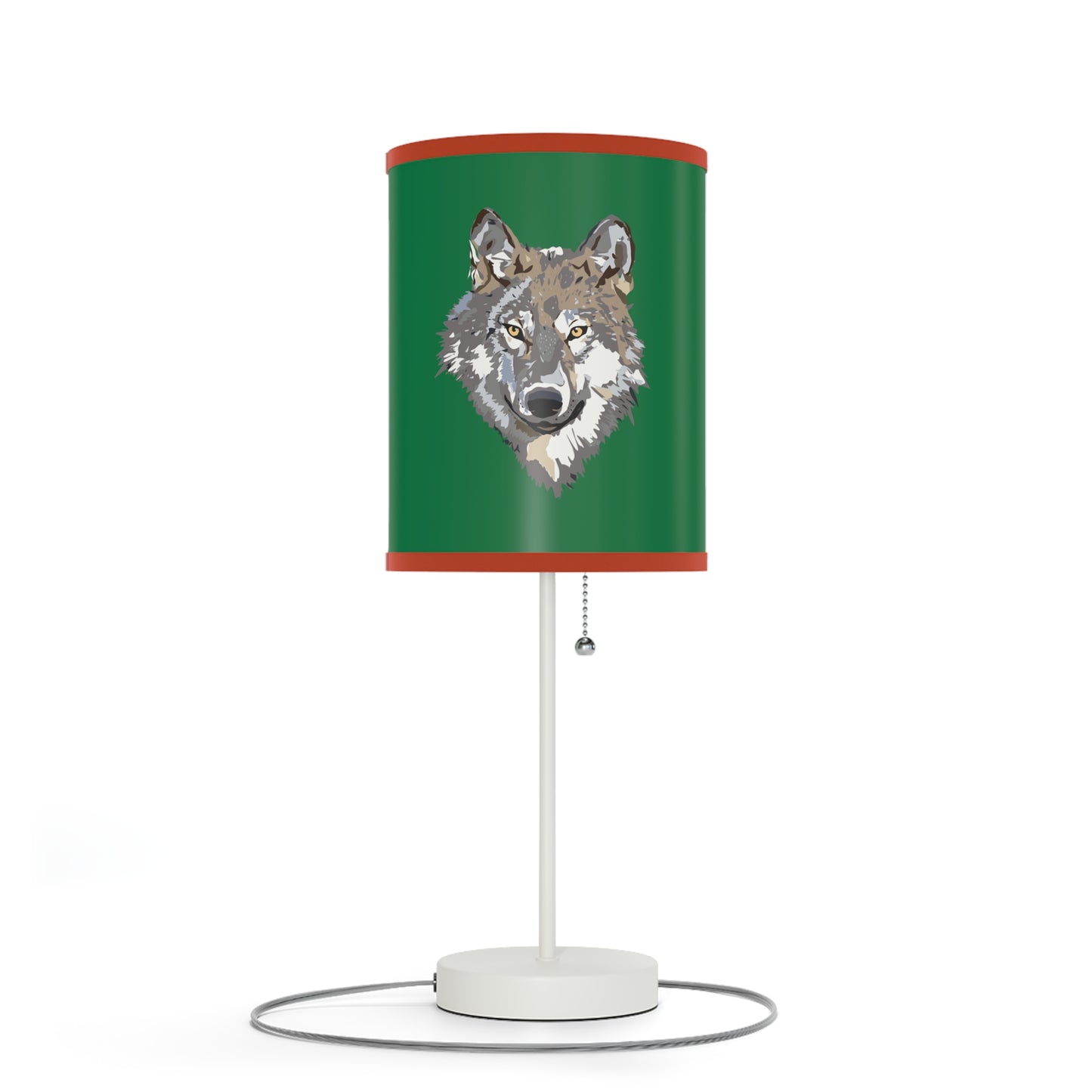 Lamp on a Stand, US|CA plug: Wolves Dark Green