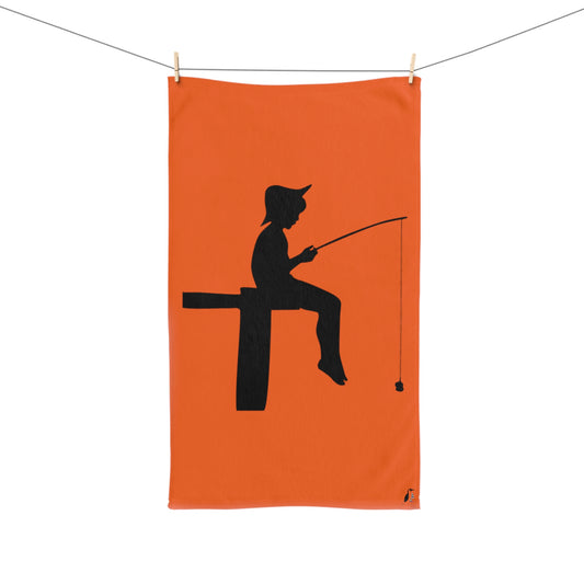 Hand Towel: Fishing Orange