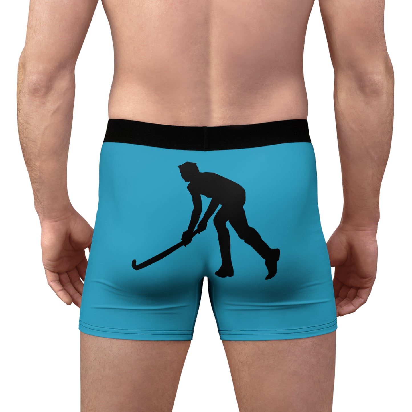 Men's Boxer Briefs: Hockey Turquoise