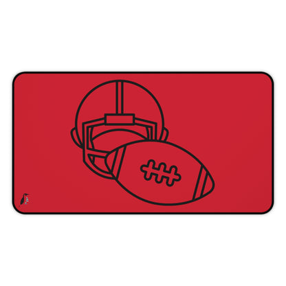 Desk Mat: Football Dark Red