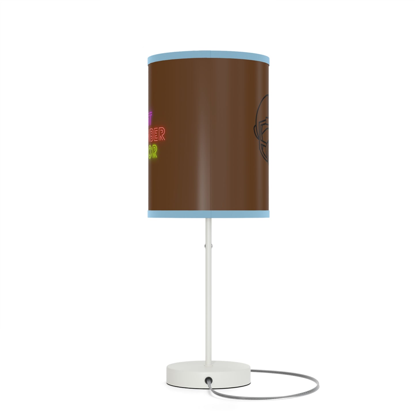 Lamp on a Stand, US|CA plug: Football Brown