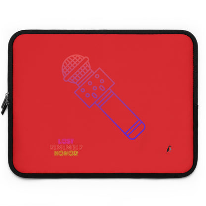 Laptop Sleeve: Music Red