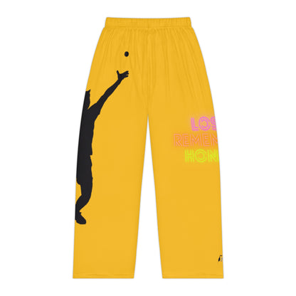 Pambabaeng Pajama Pants: Tennis Yellow 