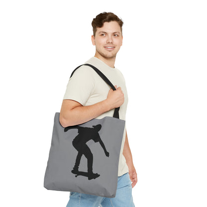 Tote Bag: Skateboarding Grey