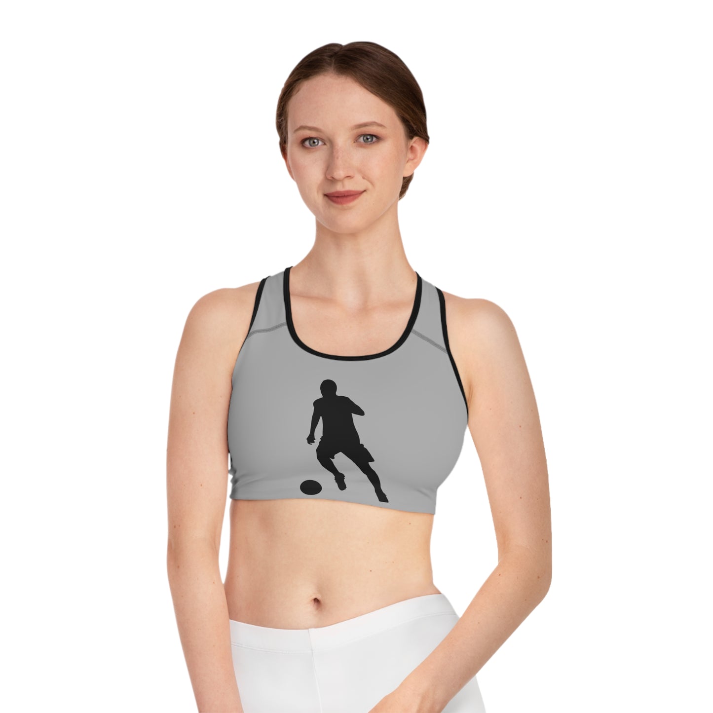 Sports Bra: Soccer Lite Grey