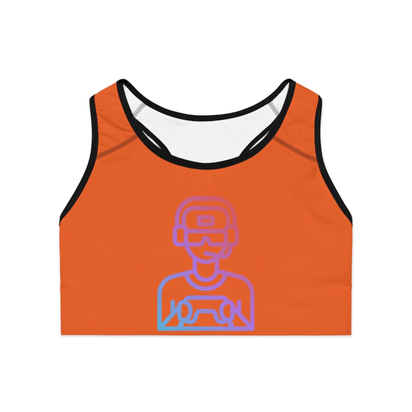 Sports Bra: Gaming Orange