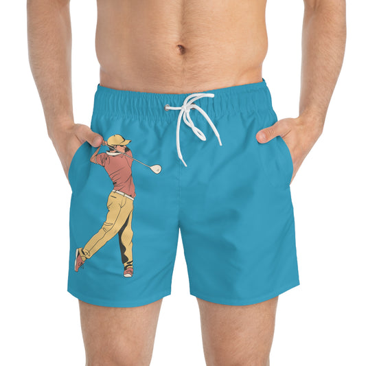 Swim Trunks: Golf Turquoise