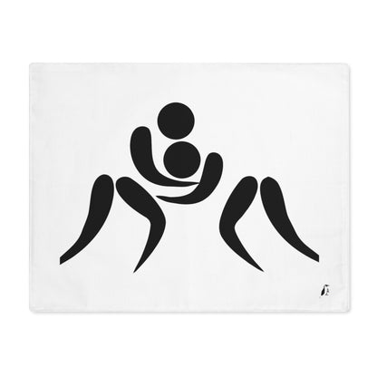 Placemat, 1pc: Wrestling White