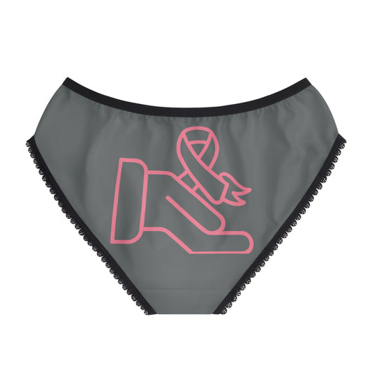 Women's Briefs: Fight Cancer Dark Grey