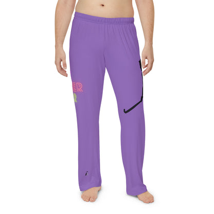 Men's Pajama Pants: Hockey Lite Purple