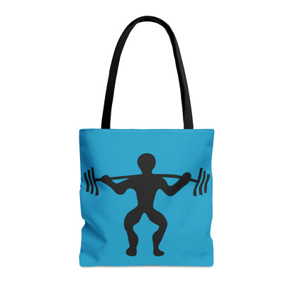 Tote Bag: Weightlifting Turquoise