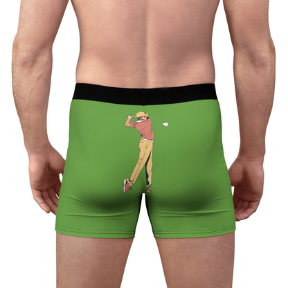 Men's Boxer Briefs: Golf Green