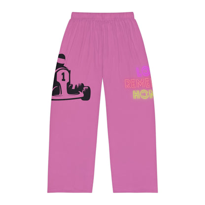 Men's Pajama Pants: Racing Lite Pink