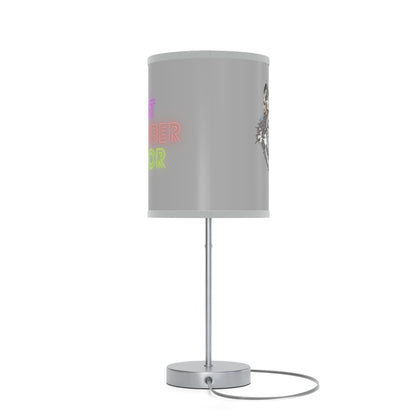 Lamp on a Stand, US|CA plug: Wolves Lite Grey