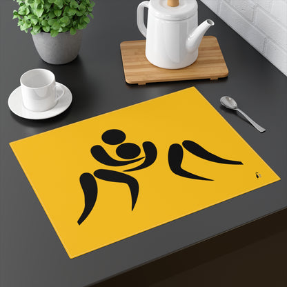 Placemat, 1pc: Wrestling Yellow