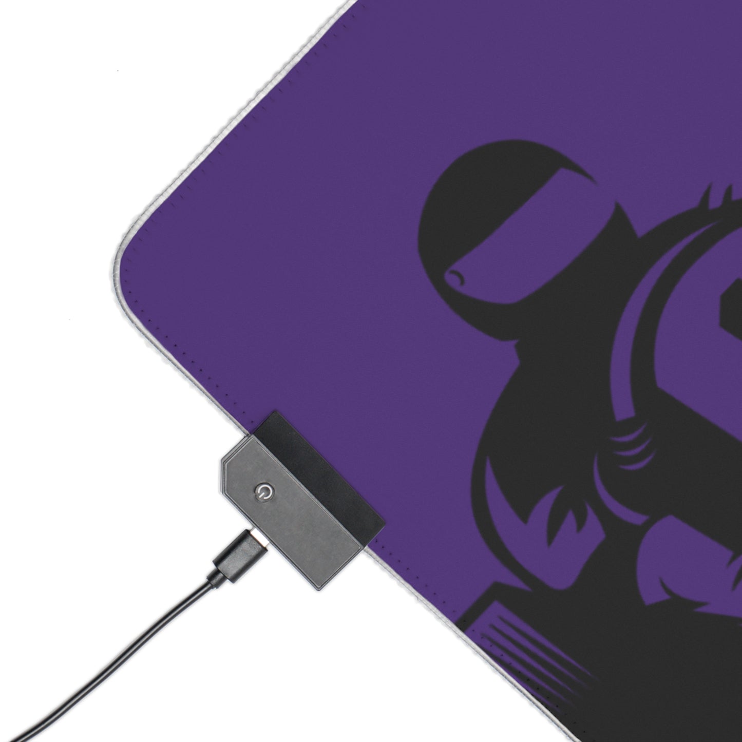 LED Gaming Mouse Pad: Racing Purple