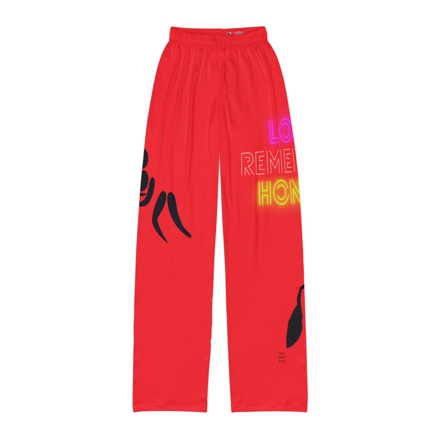 Kids Pajama Pants: Wrestling Red