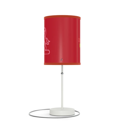 Lamp on a Stand, US|CA plug: Fight Cancer Dark Red