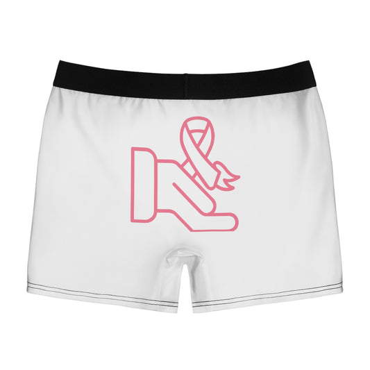 Men's Boxer Briefs: Fight Cancer White