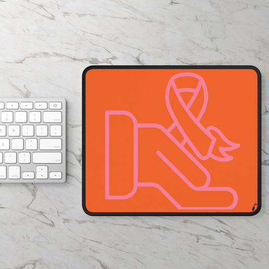 Gaming Mouse Pad: Fight Cancer Orange