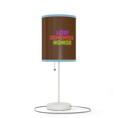 Lamp on a Stand, US|CA plug: Fight Cancer Brown