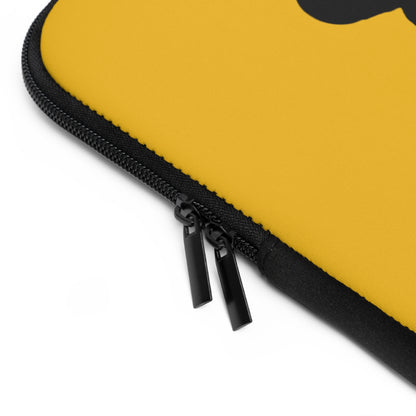 Laptop Sleeve: Basketball Yellow