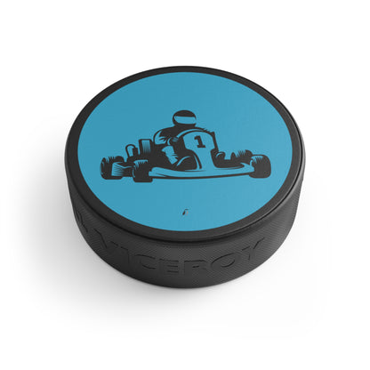 Hockey Puck: Racing Turquoise