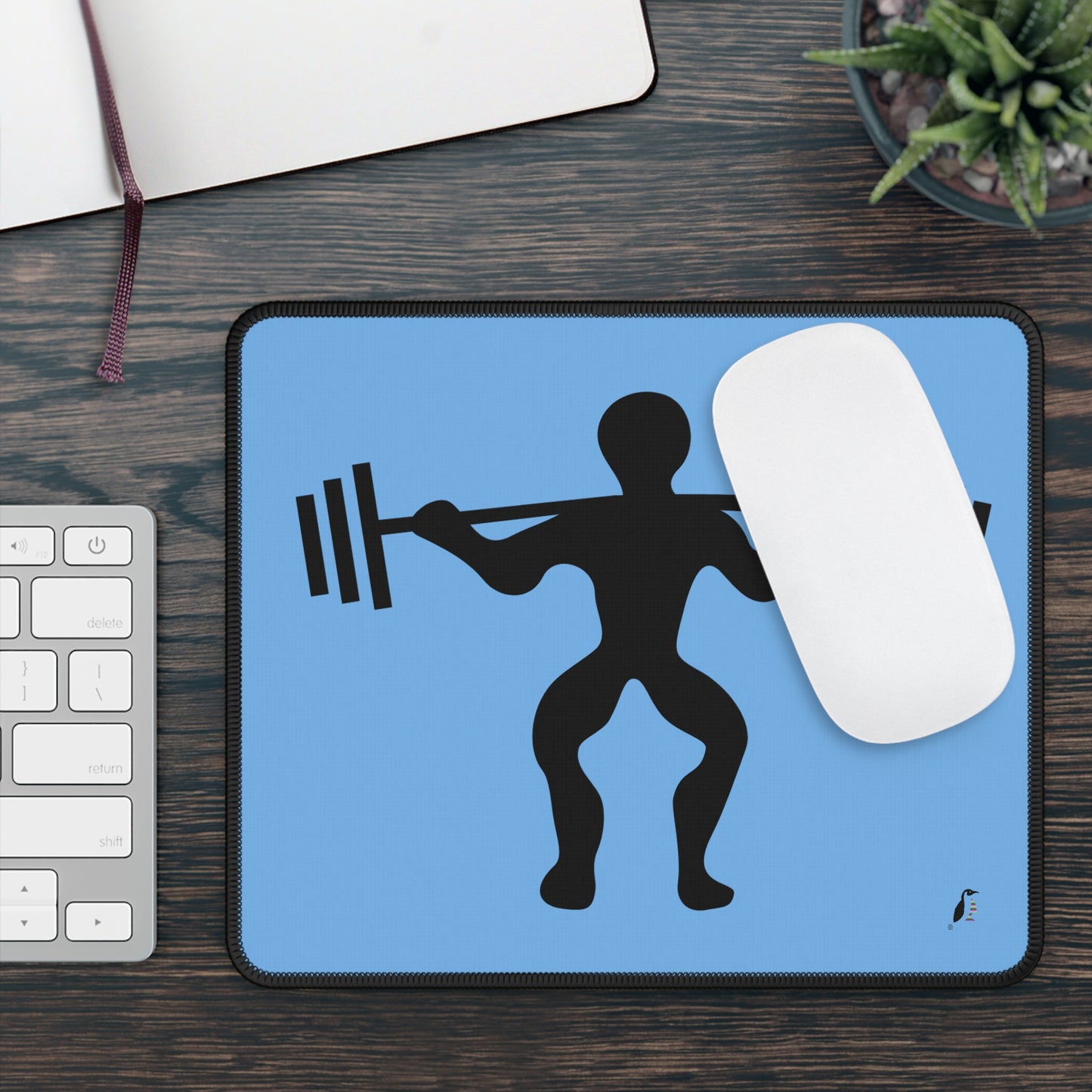 Gaming Mouse Pad: Weightlifting Lite Blue