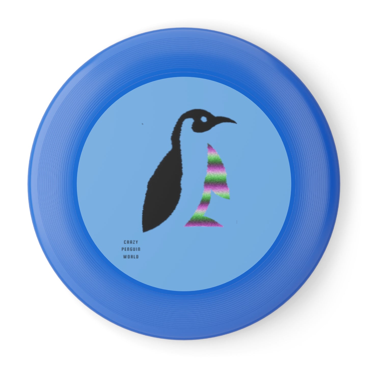 Frisbee: Crazy Penguin World Logo Lite Blue