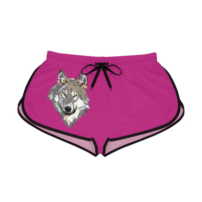 Women's Relaxed Shorts: Wolves Pink