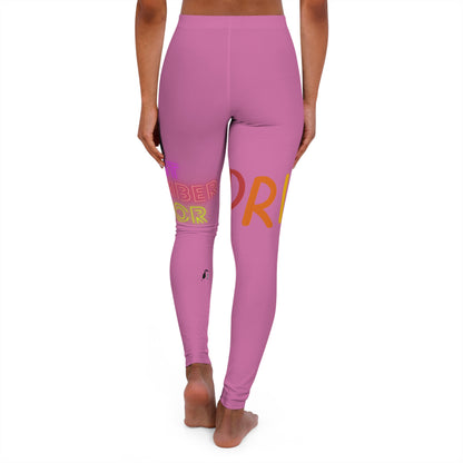 Women's Spandex Leggings: LGBTQ Pride Lite Pink