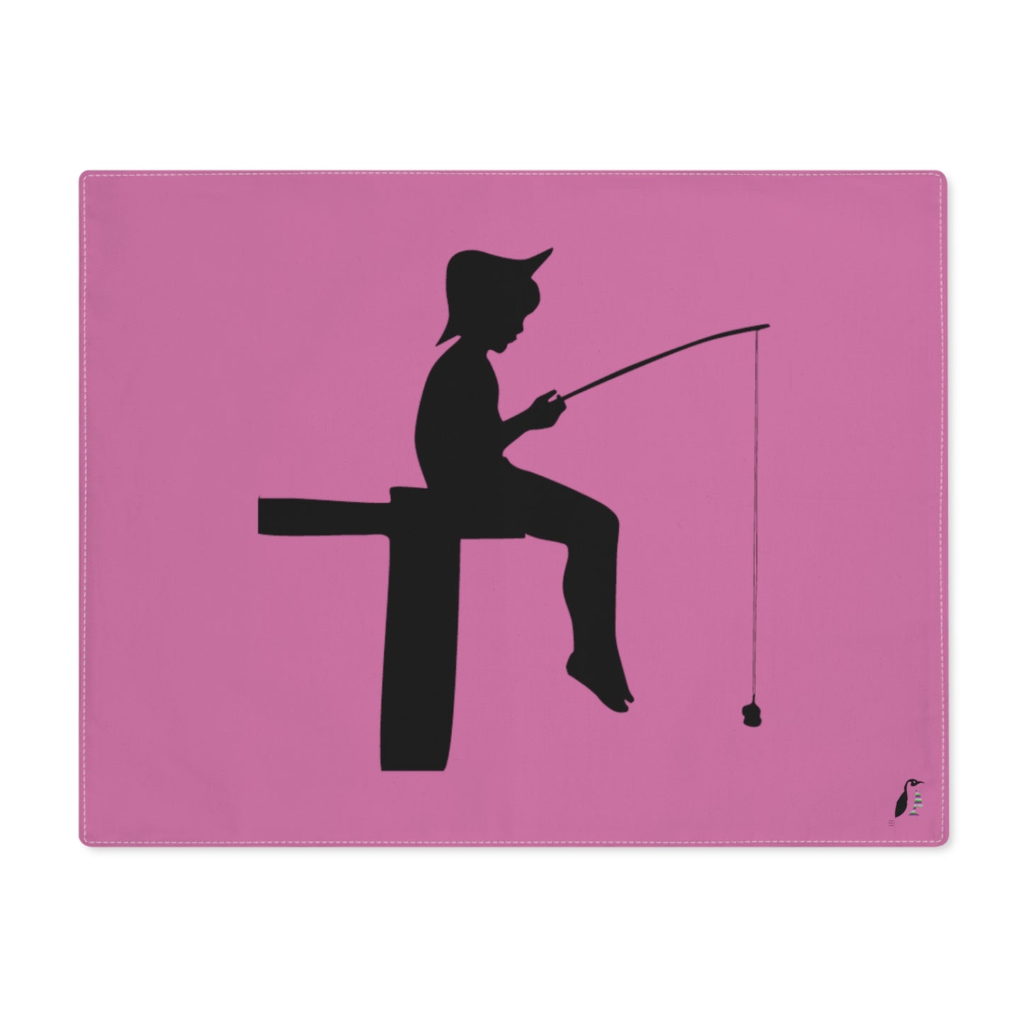 Placemat, 1pc: Fishing Lite Pink