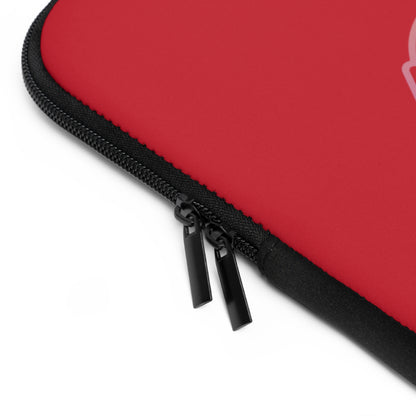 Laptop Sleeve: Bowling Dark Red