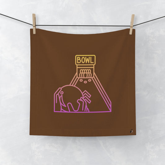 Face Towel: Bowling Brown