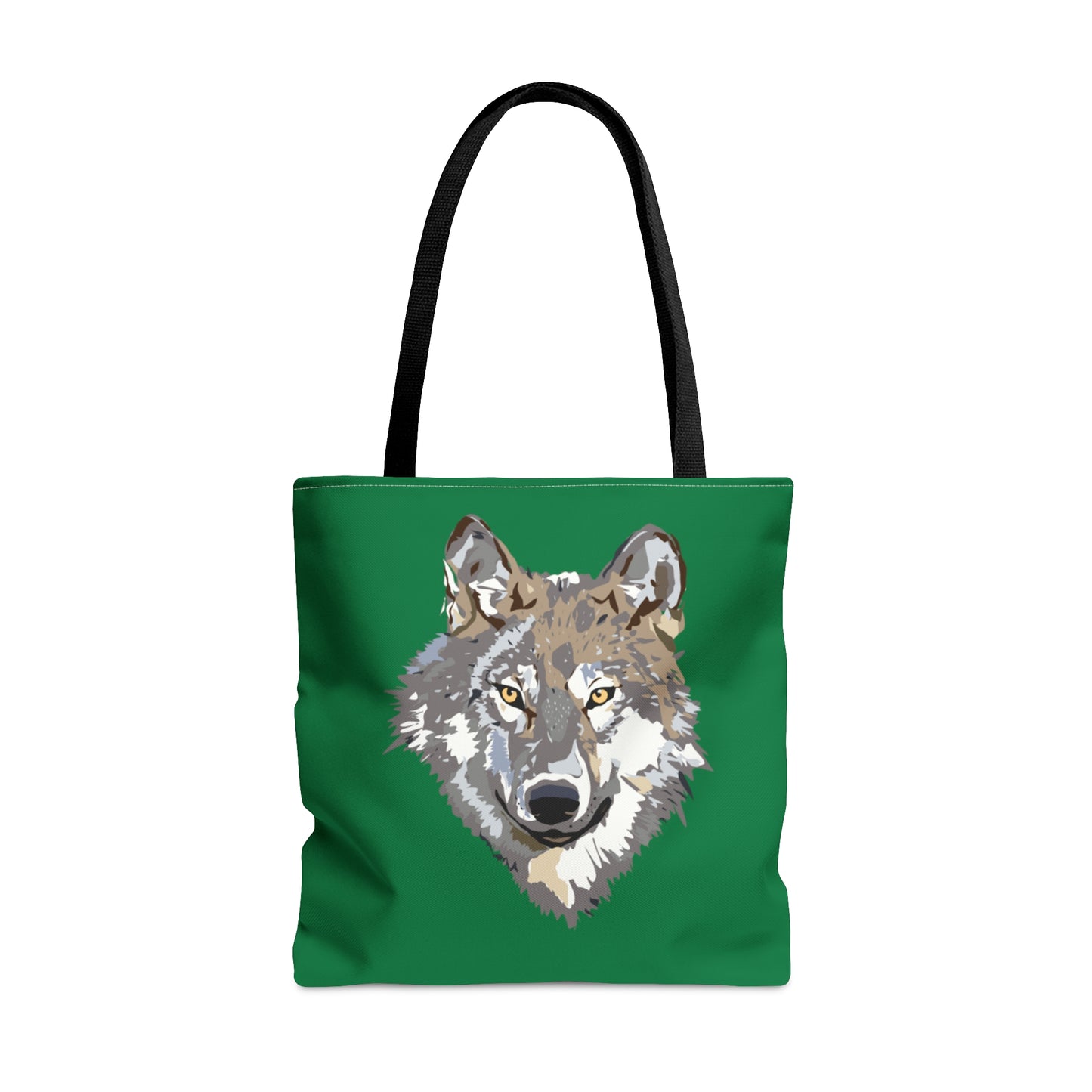 Tote Bag: Wolves Dark Green