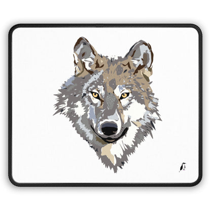 Gaming Mouse Pad: Wolves White