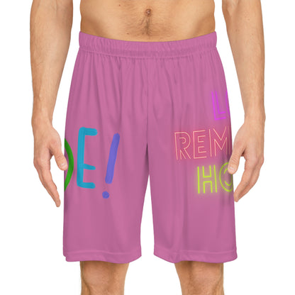 Basketball Shorts: LGBTQ Pride Lite Pink