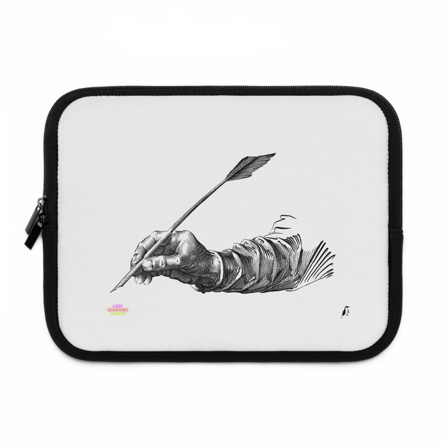 Laptop Sleeve: Writing White