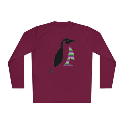 Lightweight Long Sleeve Tee: Crazy Penguin World Logo #2