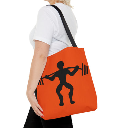 Tote Bag: Weightlifting Orange