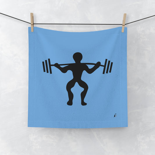 Face Towel: Weightlifting Lite Blue