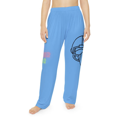 Women's Pajama Pants: Football Lite Blue