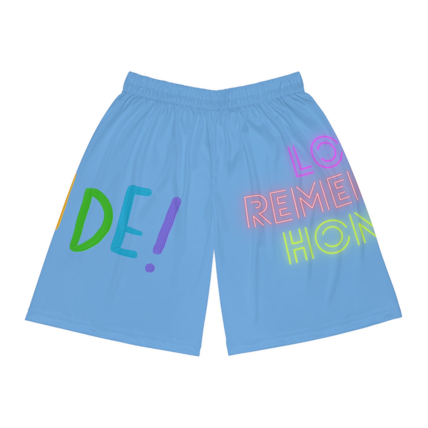 Basketball Shorts: LGBTQ Pride Lite Blue