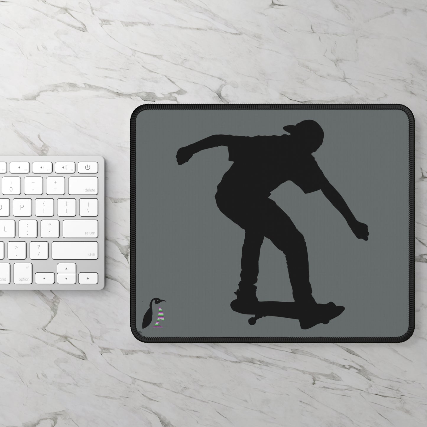 Gaming Mouse Pad: Skateboarding Dark Grey