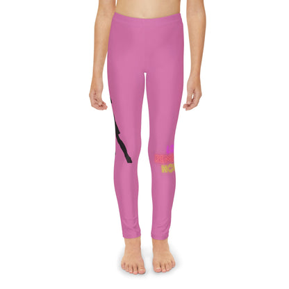 Youth Full-Length Leggings: Soccer Lite Pink