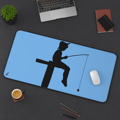 Desk Mat: Fishing Lite Blue