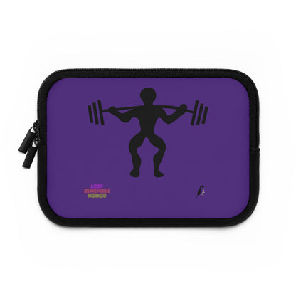 Laptop Sleeve: Weightlifting Purple